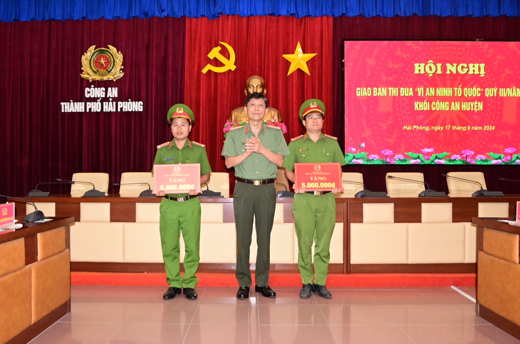 Khối Công an huyện đạt tỷ lệ điều tra phá án 100% trong quý III/2024